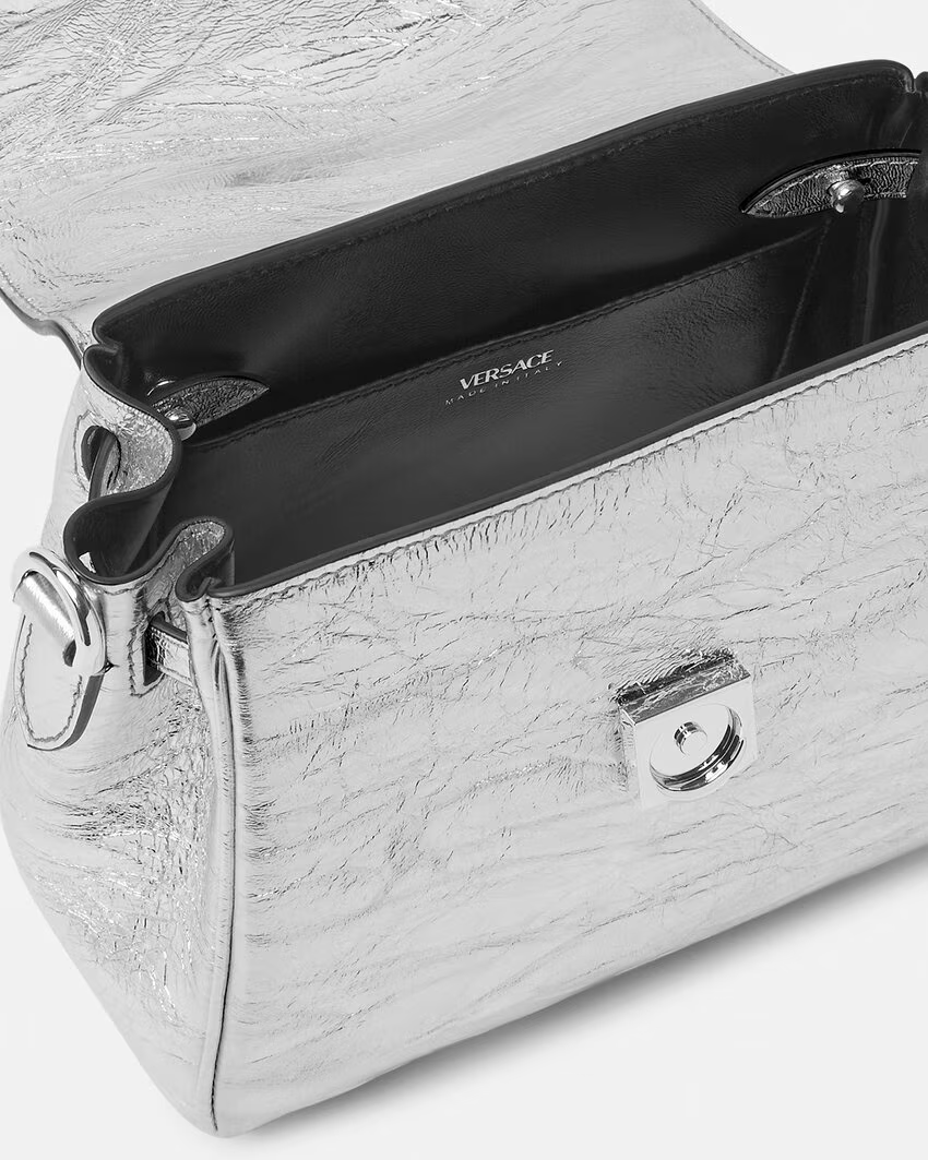 METALLIC LA MEDUSA SMALL HANDBAG